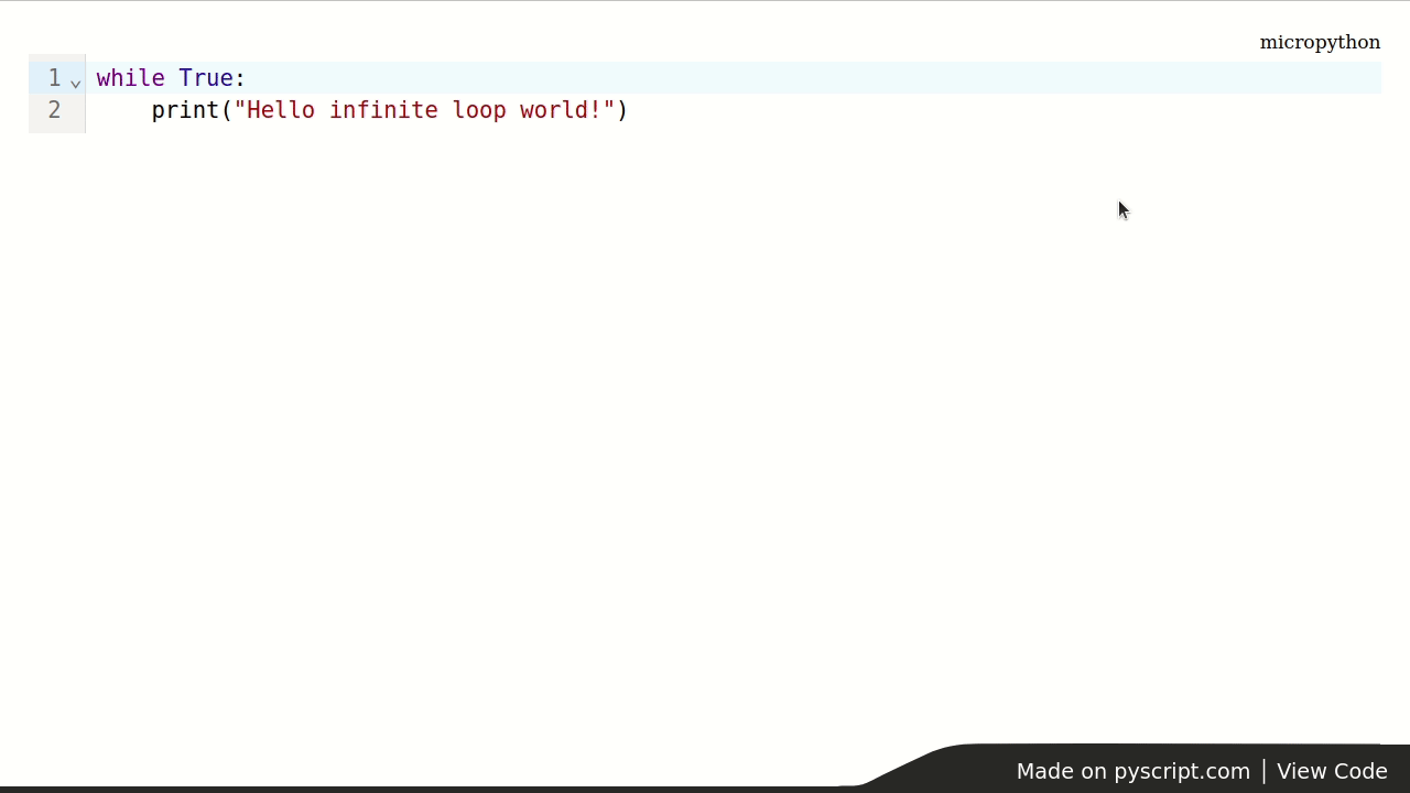 Python editor - PyScript